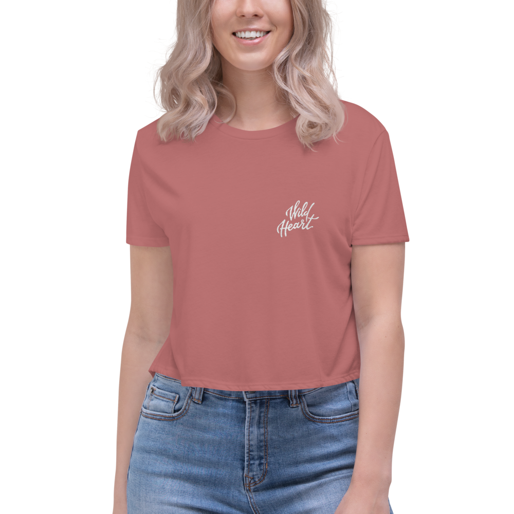 pink flowy crop top