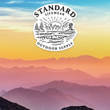Outdoor Supply Sticker, Sticker, Standard Lifewear, Standard Lifewear Standard Lifewear outdoor adventure apparel