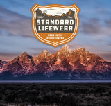 Born in the Backcountry Sticker, Sticker, Standard Lifewear, Standard Lifewear Standard Lifewear outdoor adventure apparel