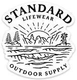 Outdoor Supply Sticker, Sticker, Standard Lifewear, Standard Lifewear Standard Lifewear outdoor adventure apparel