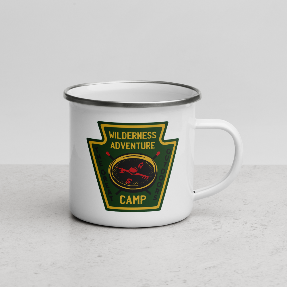 Wilderness Adventure Enamel Camp Mug