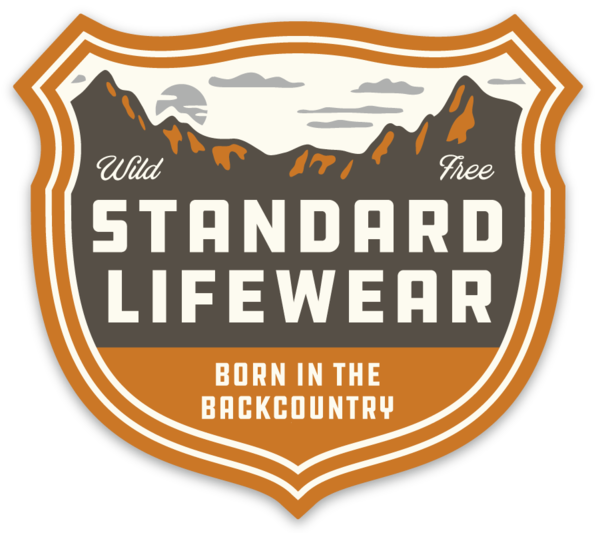 Born in the Backcountry Sticker, Sticker, Standard Lifewear, Standard Lifewear Standard Lifewear outdoor adventure apparel