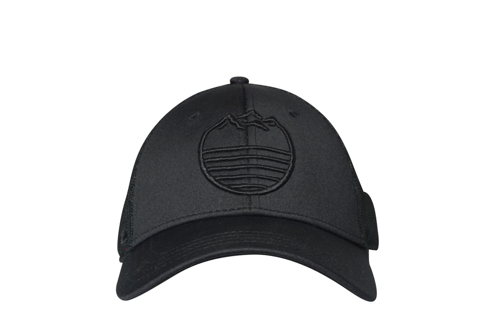 Mountain Waves Hat // Black/Black, Hat, Standard Lifewear, Standard Lifewear Standard Lifewear outdoor adventure apparel