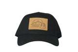 Classic Leather Patch Snapback // Black, Hat, Standard Lifewear, Standard Lifewear Standard Lifewear outdoor adventure apparel