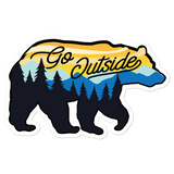 Go Outside Bear Sticker
