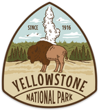 Yellowstone National Park Sticker, Sticker, Standard Lifewear, Standard Lifewear Standard Lifewear outdoor adventure apparel