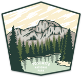 Yosemite National Park Sticker, Sticker, Standard Lifewear, Standard Lifewear Standard Lifewear outdoor adventure apparel